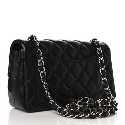 Chanel Lambskin Quilted Mini Rectangular Flap Black 3 of 10