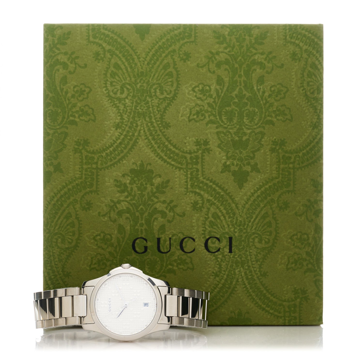 Gucci Stainless Steel 27mm G-Timeless Diamante Quartz Watch 5 of 5