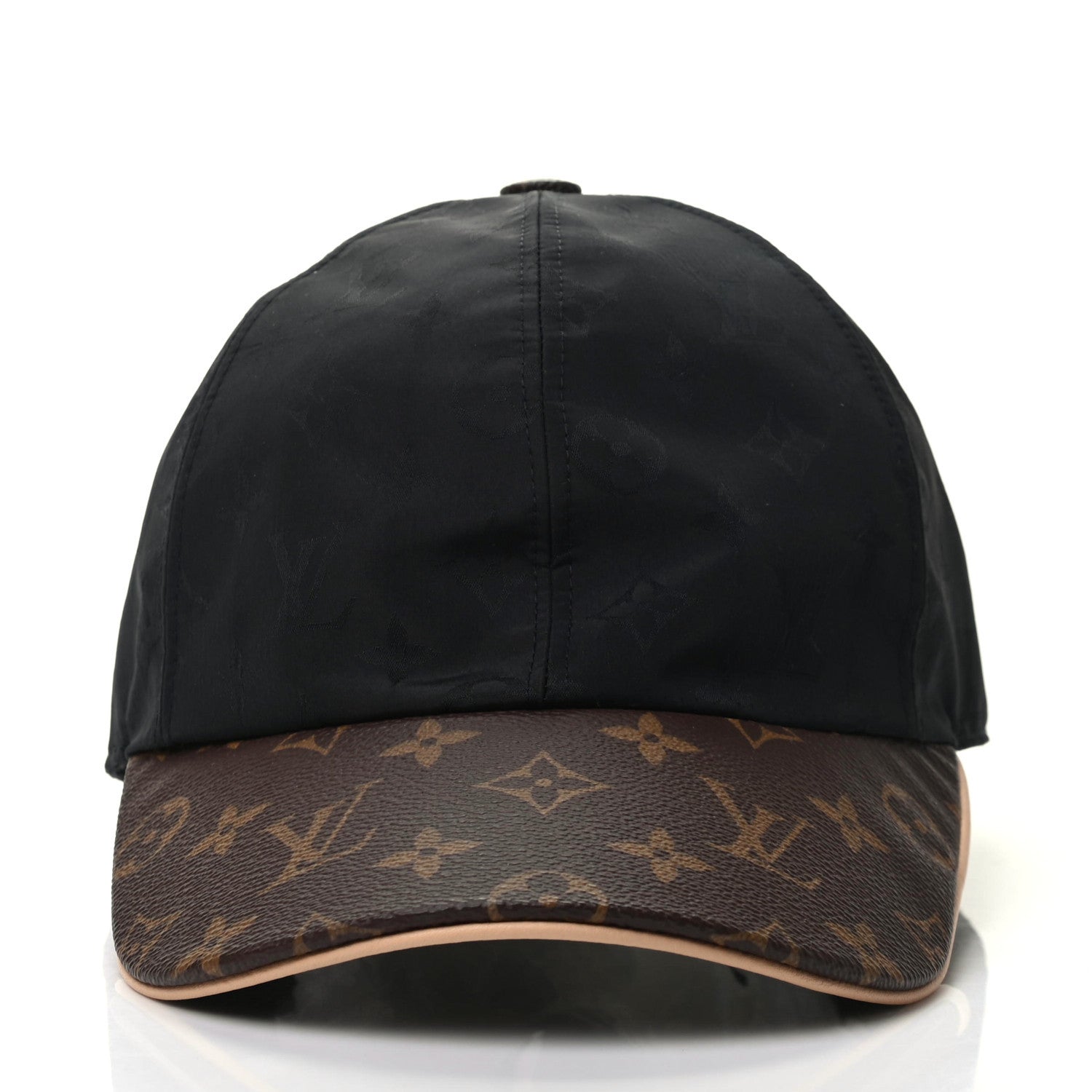 Louis Vuitton Polyester Silk Monogram LV Get Ready Cap M Black 3 of 8