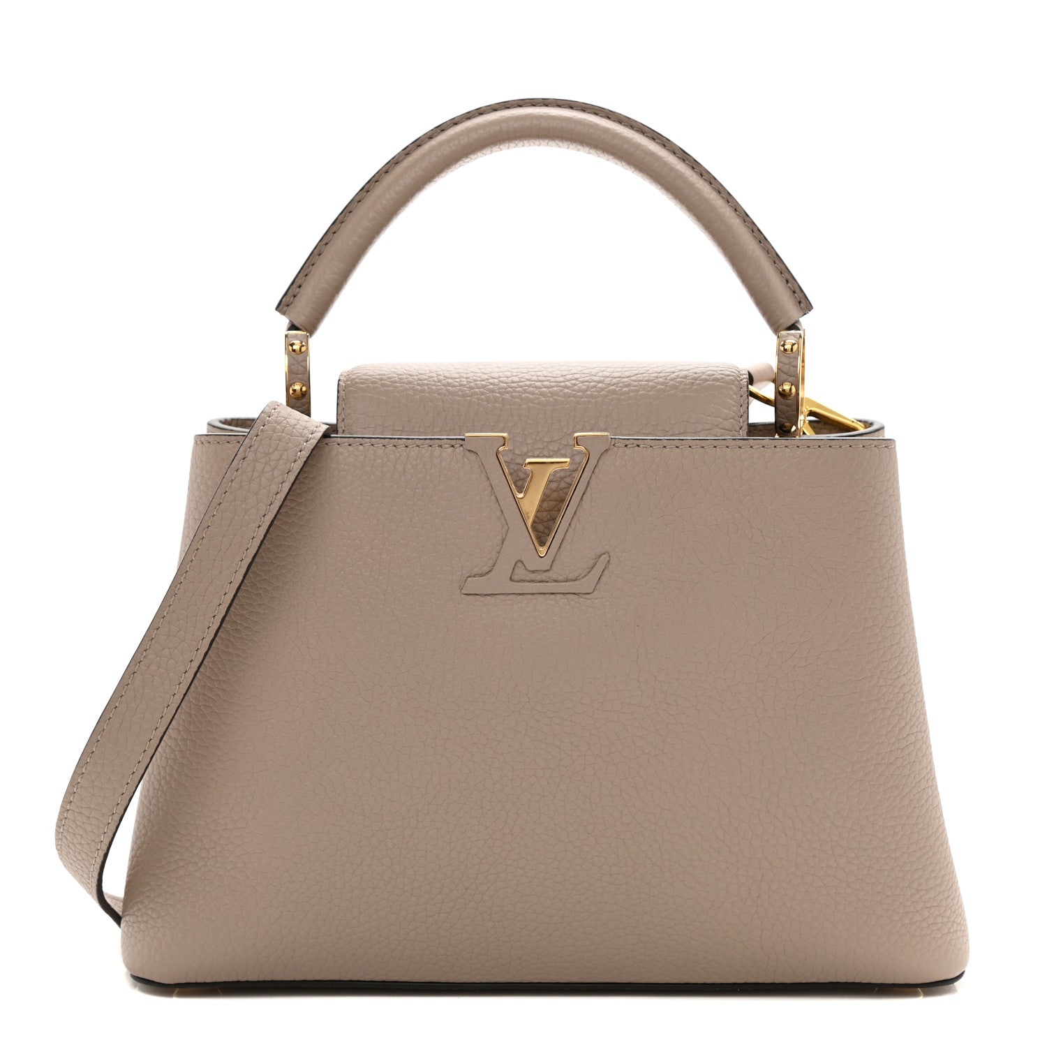 Louis Vuitton Taurillon Capucines BB Galet 1 of 7