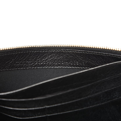 Balenciaga Agneau Giant 12 Gold Hardware Money Wallet Black 7 of 11