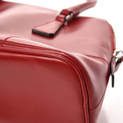 Prada Box Calfskin Mini Frame Bowler Rosso 13 of 13
