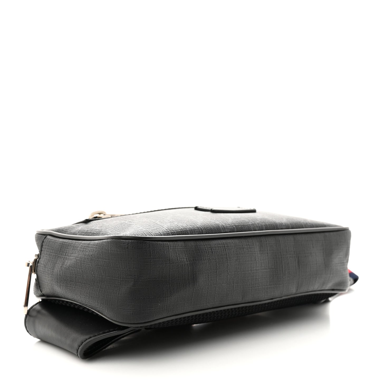 Soft GG Supreme Monogram Web Belt Bag Black Grey