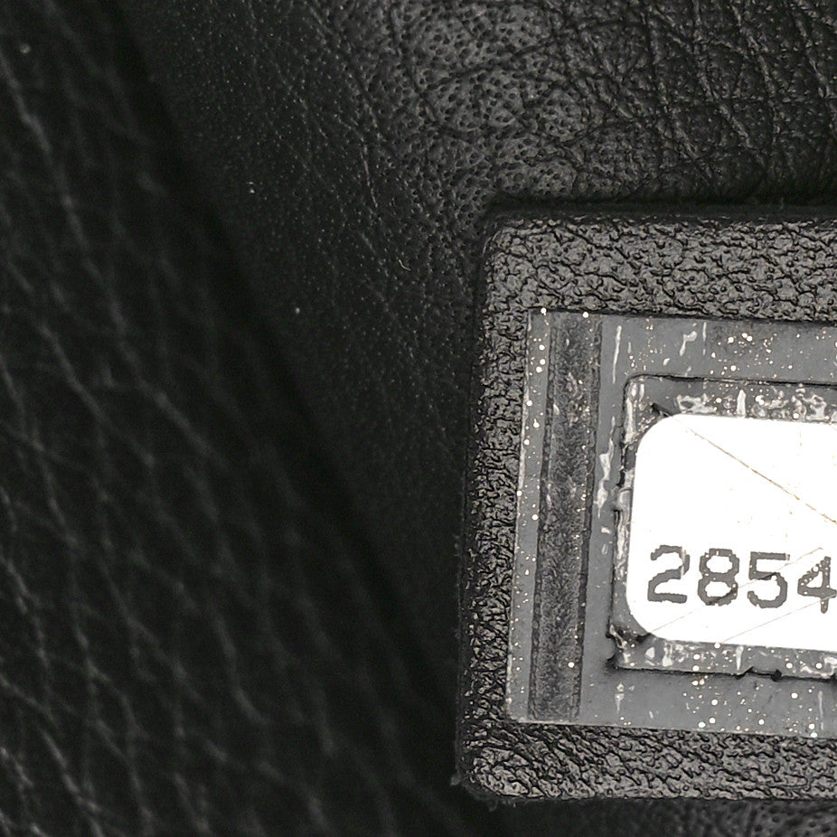 Chanel Bullskin Stitched Medium Shopping Bag Black 7 of 9