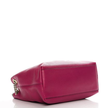 Gucci Cellarius Calfskin Medium Soho Chain Shoulder Bag Bright Bouganville 4 of 8