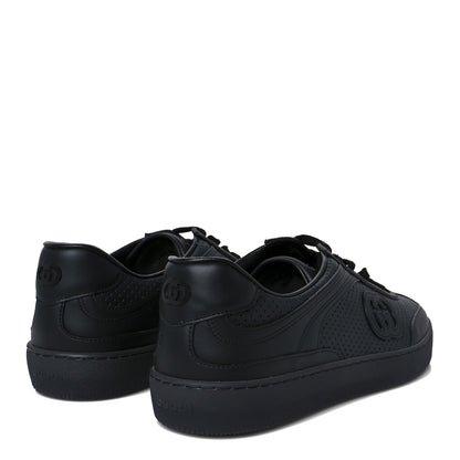 Gucci Calfskin Perforated Mens G75 Sneakers 9 Black 5 of 11
