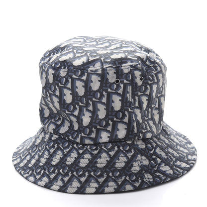 Christian Dior Oblique Reversible Teddy-D Brim Bucket Hat 56 Blue 3 of 7