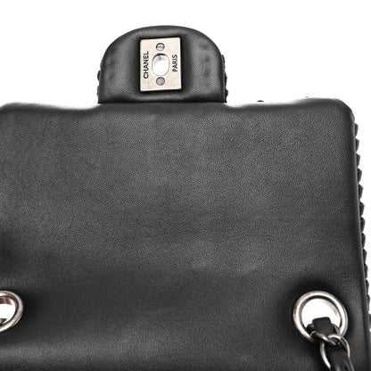 Chanel Lambskin Crochet Embroidered Small Flap Black 11 of 11