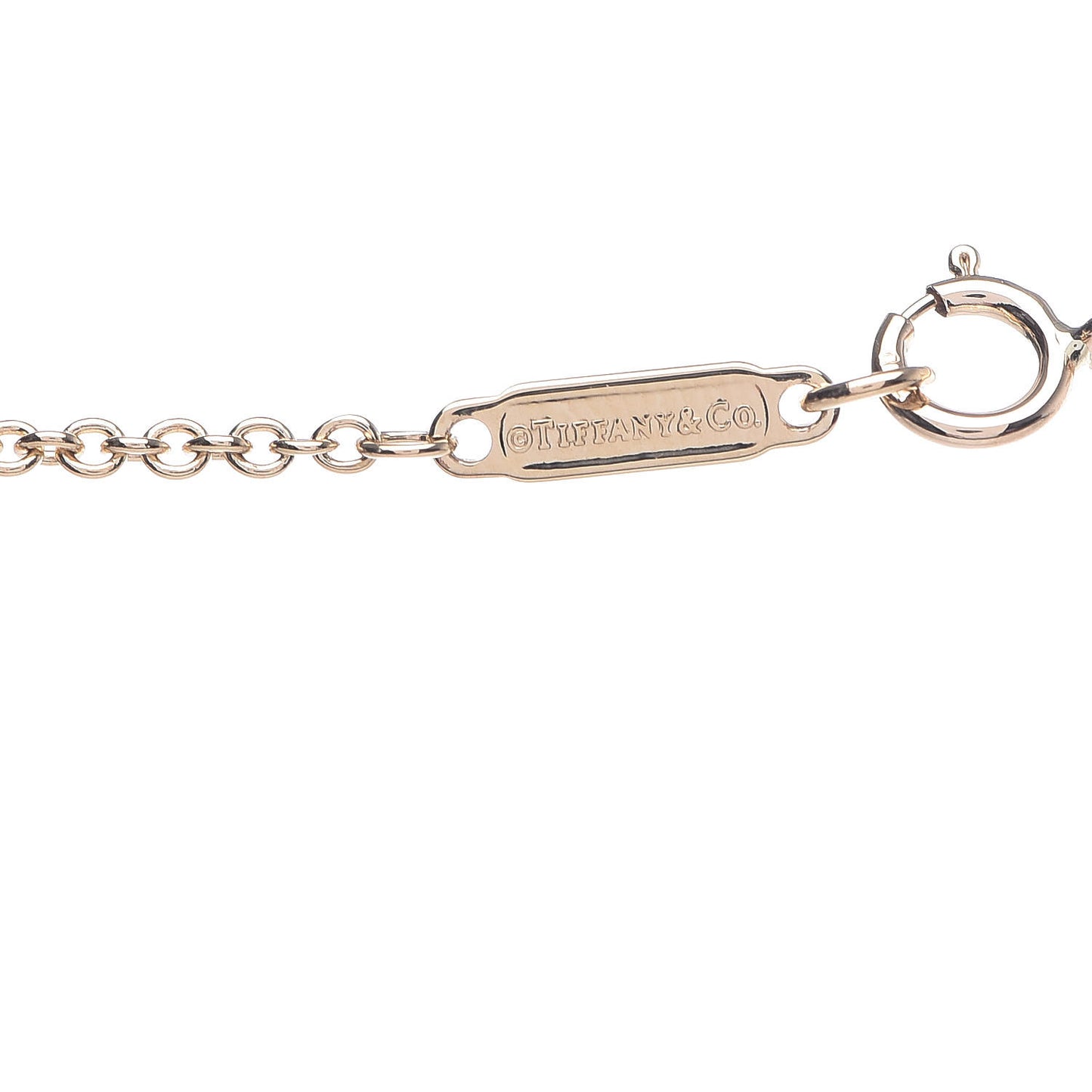 18K Yellow Gold Diamond Tag Chain Necklace