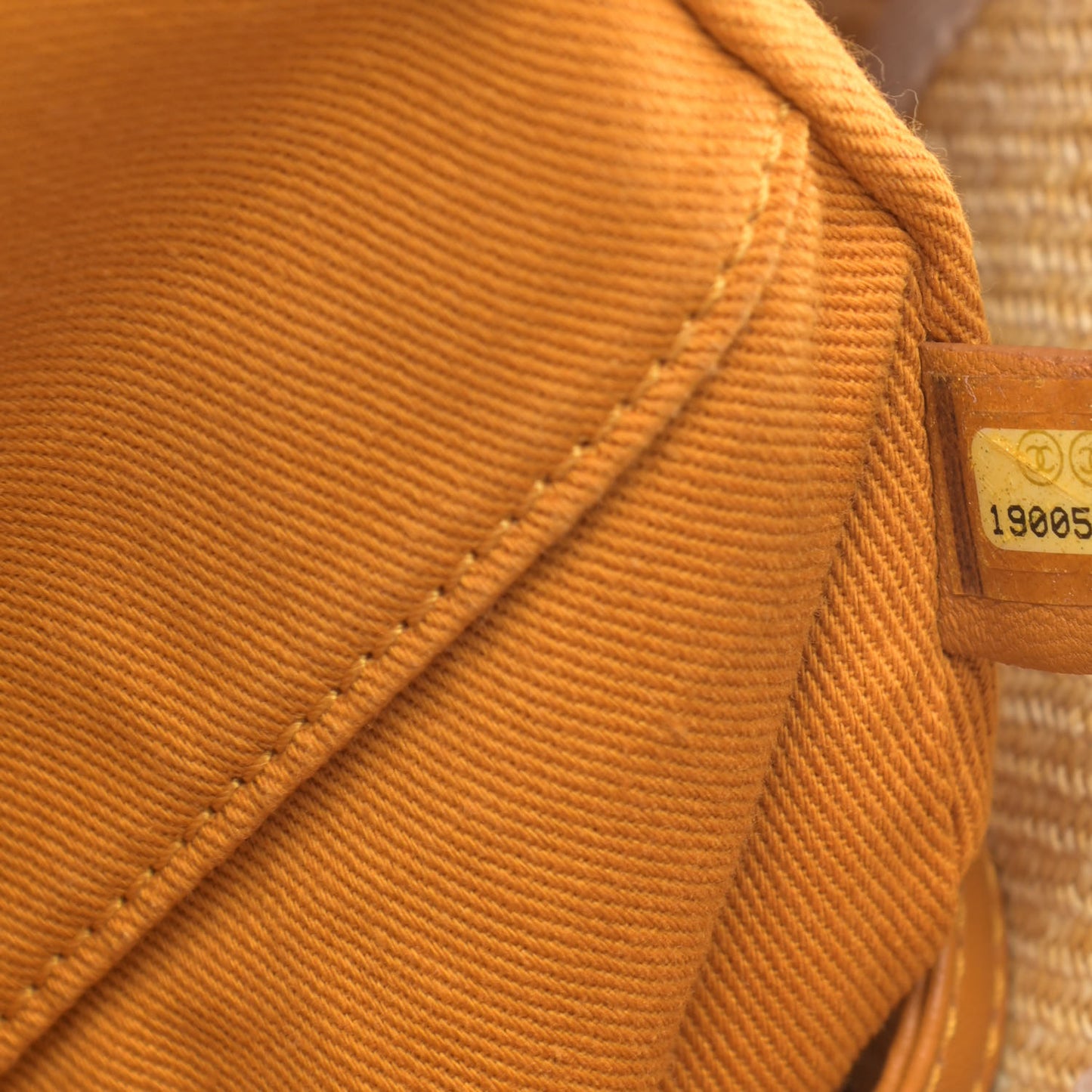 Woven Straw Raffia Medium Deauville Tote Beige