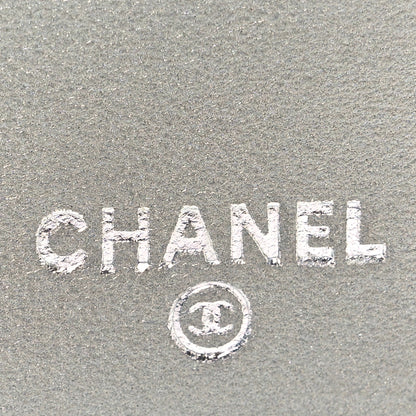 Chanel Lambskin Camellia Embossed Large Flap Wallet Black 6 of 8