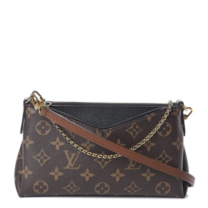 Louis Vuitton Monogram Pallas Clutch Black 1 of 8