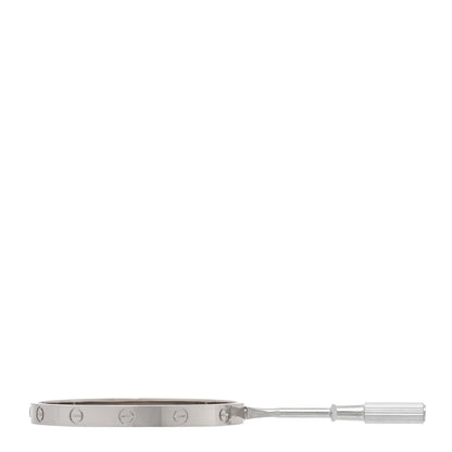 Cartier 18K White Gold LOVE Bracelet 17 4 of 7