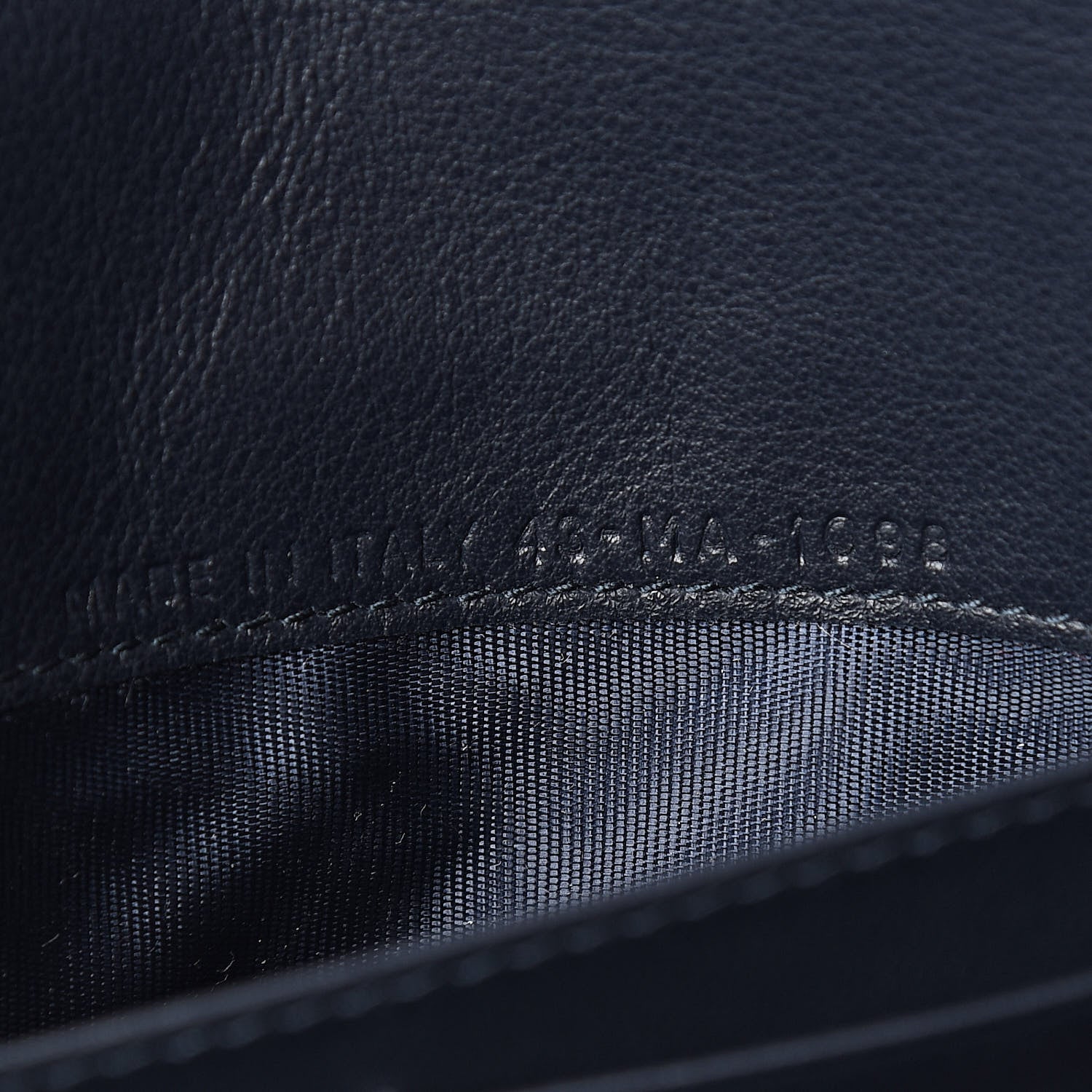 Christian Dior Oblique Saddle Chain Long Wallet Blue 8 of 12