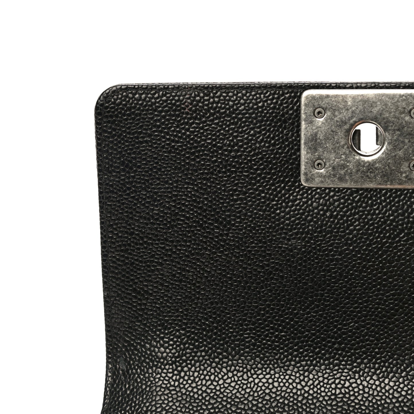 Caviar Quilted Small Boy Flap Black
