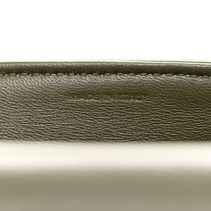 Celine Shiny Calfskin Medium Maillon Triomphe Army Green 7 of 11