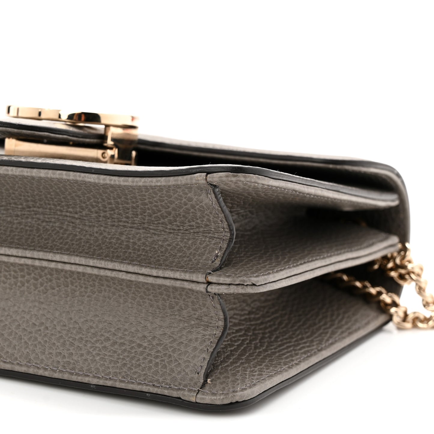 Dollar Calfskin Small Interlocking G Shoulder Bag Loess
