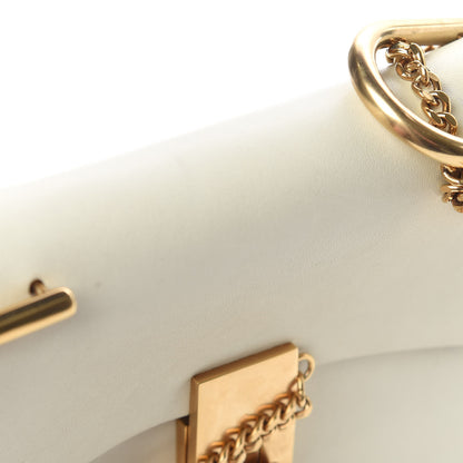 Chloe Calfskin Perforated Mini Drew Shoulder Bag White 5 of 12