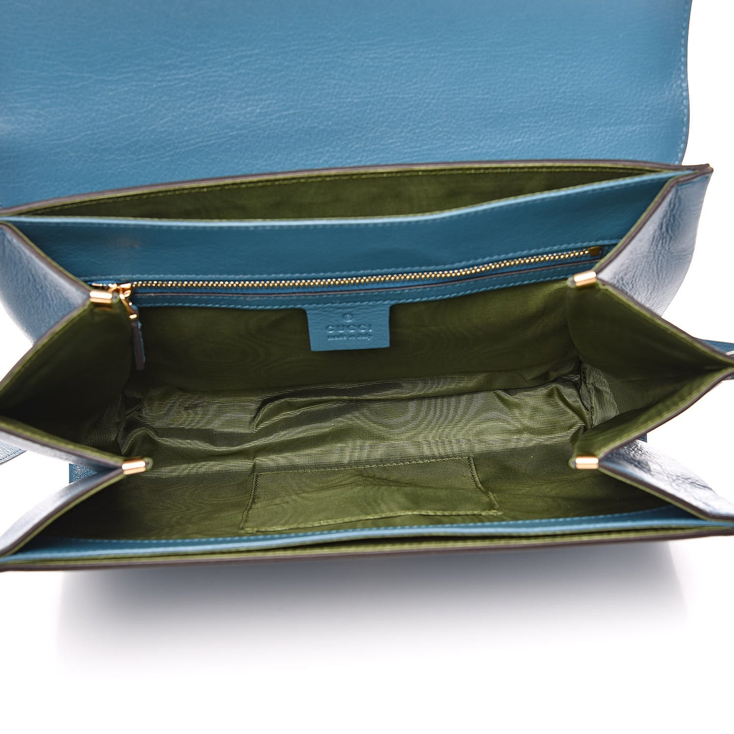 Calfskin Animalier Medium Shoulder Bag Blue