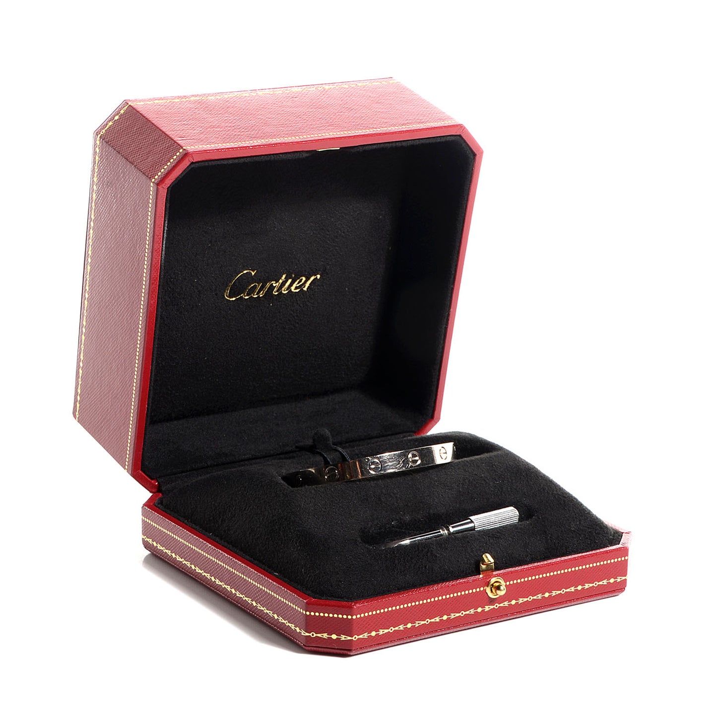 18K White Gold LOVE Bracelet 16