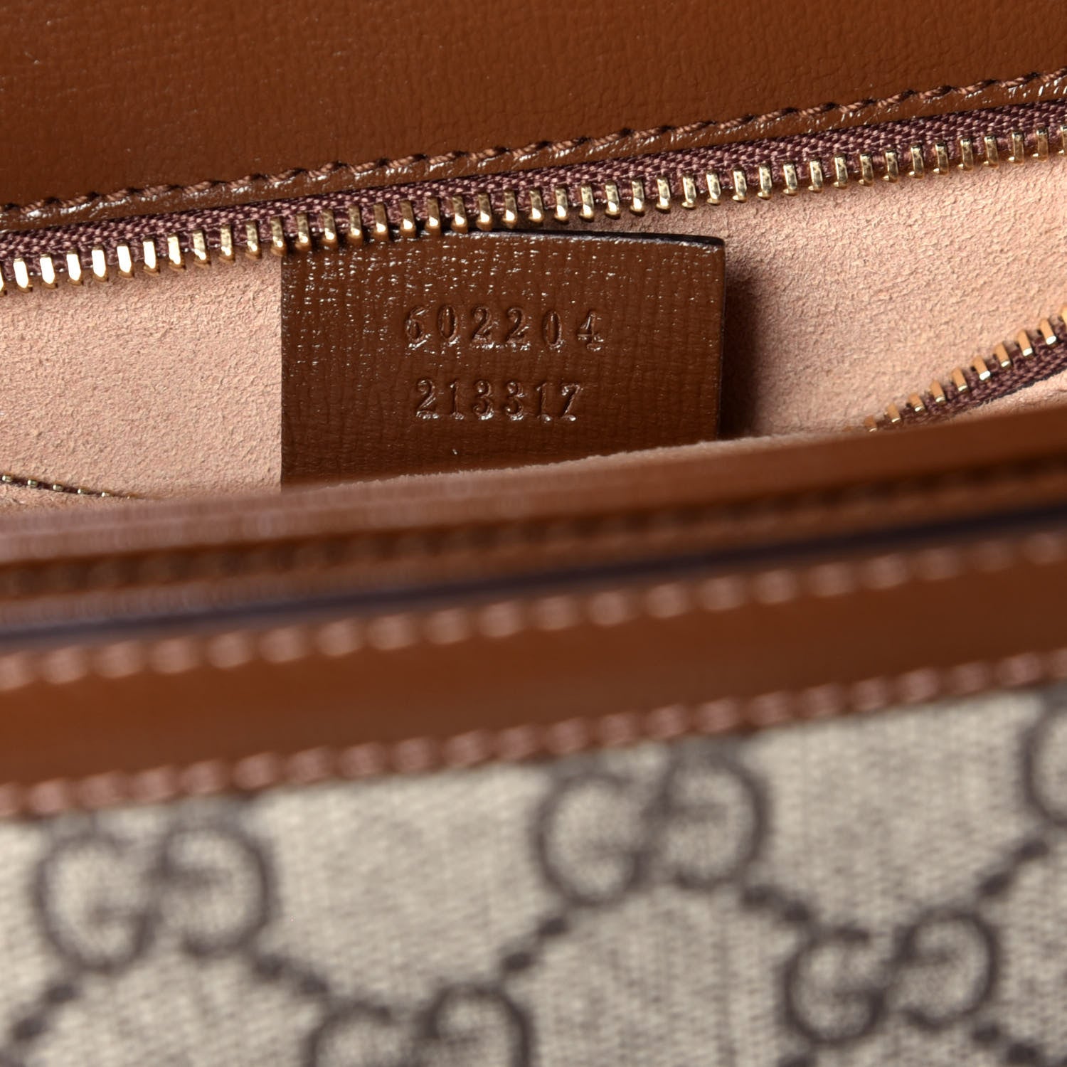 Gucci GG Supreme Monogram Horsebit 1955 Shoulder Bag Beige Brown Sugar 7 of 9