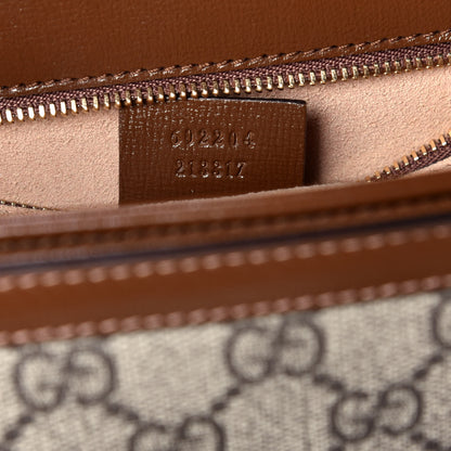 Gucci GG Supreme Monogram Horsebit 1955 Shoulder Bag Beige Brown Sugar 7 of 9