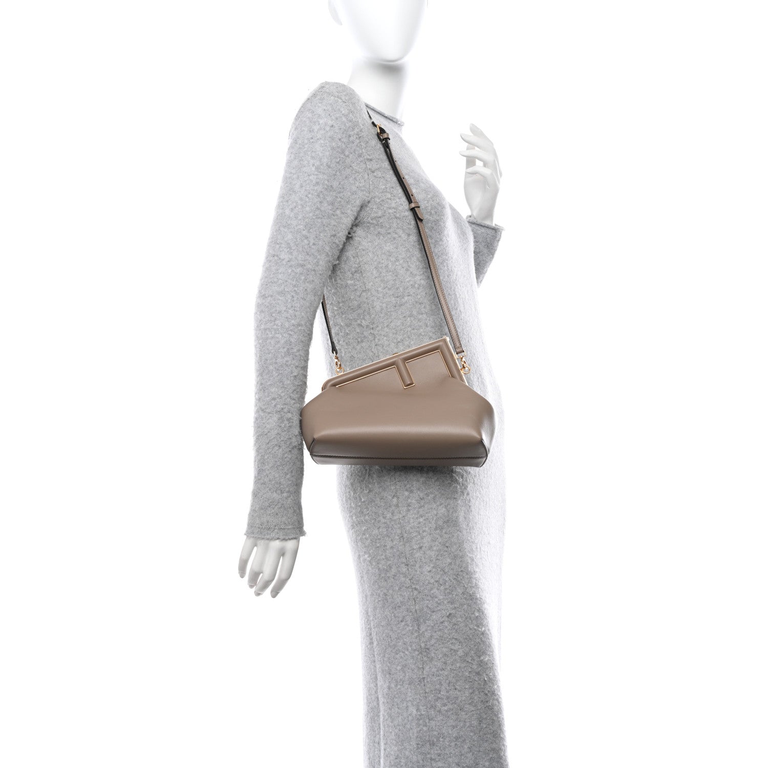 Fendi Shiny Nappa Small Fendi First Sand 2 of 10
