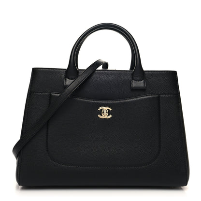Chanel Grained Calfskin Small Neo Executive Shopper Tote Black 1 of 12