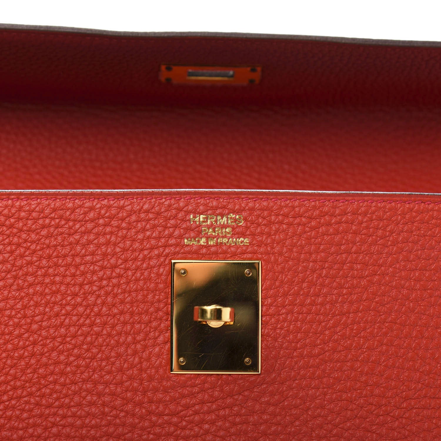 Hermes Togo Kelly Retourne 35 Geranium 11 of 13