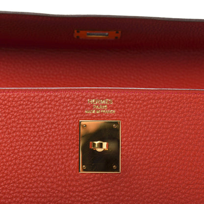 Hermes Togo Kelly Retourne 35 Geranium 11 of 13