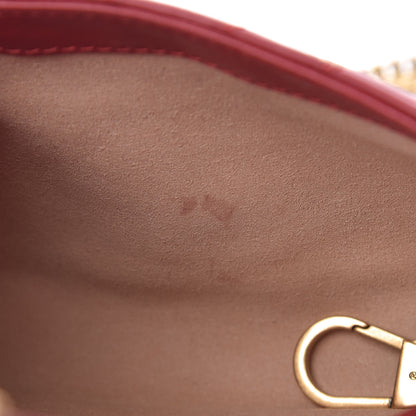 Gucci Calfskin Matelasse Super Mini GG Marmont Shoulder Bag Hibiscus Red 11 of 16