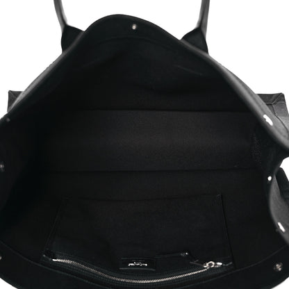 Saint Laurent Linen Calfskin Rive Gauche Tote Black 5 of 11