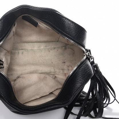 Gucci Pebbled Calfskin Studded Small Soho Disco Bag Black 5 of 9