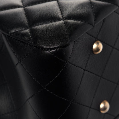 Chanel Calfskin Quilted Large Classic Shopping Tote Black 11 of 12