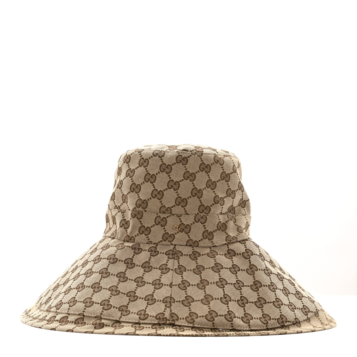 Monogram Wide Brim Hat L Beige