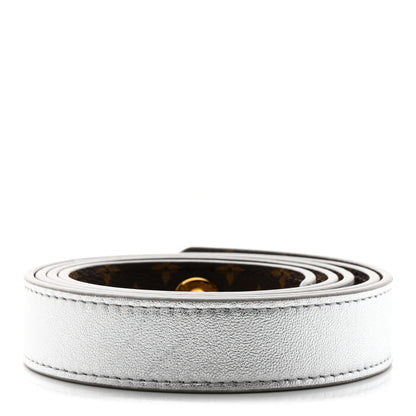 Louis Vuitton Monogram 25mm Tie the Knot LV Belt 90 36 Silver 2 of 7