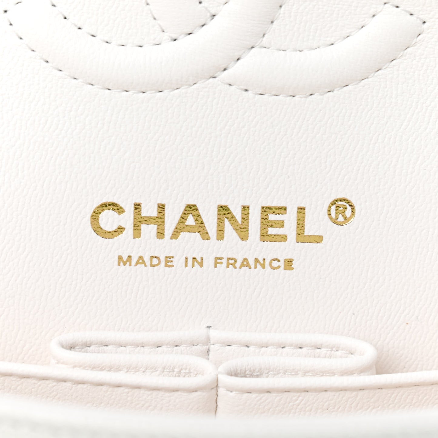 Caviar Quilted Small Double Flap White