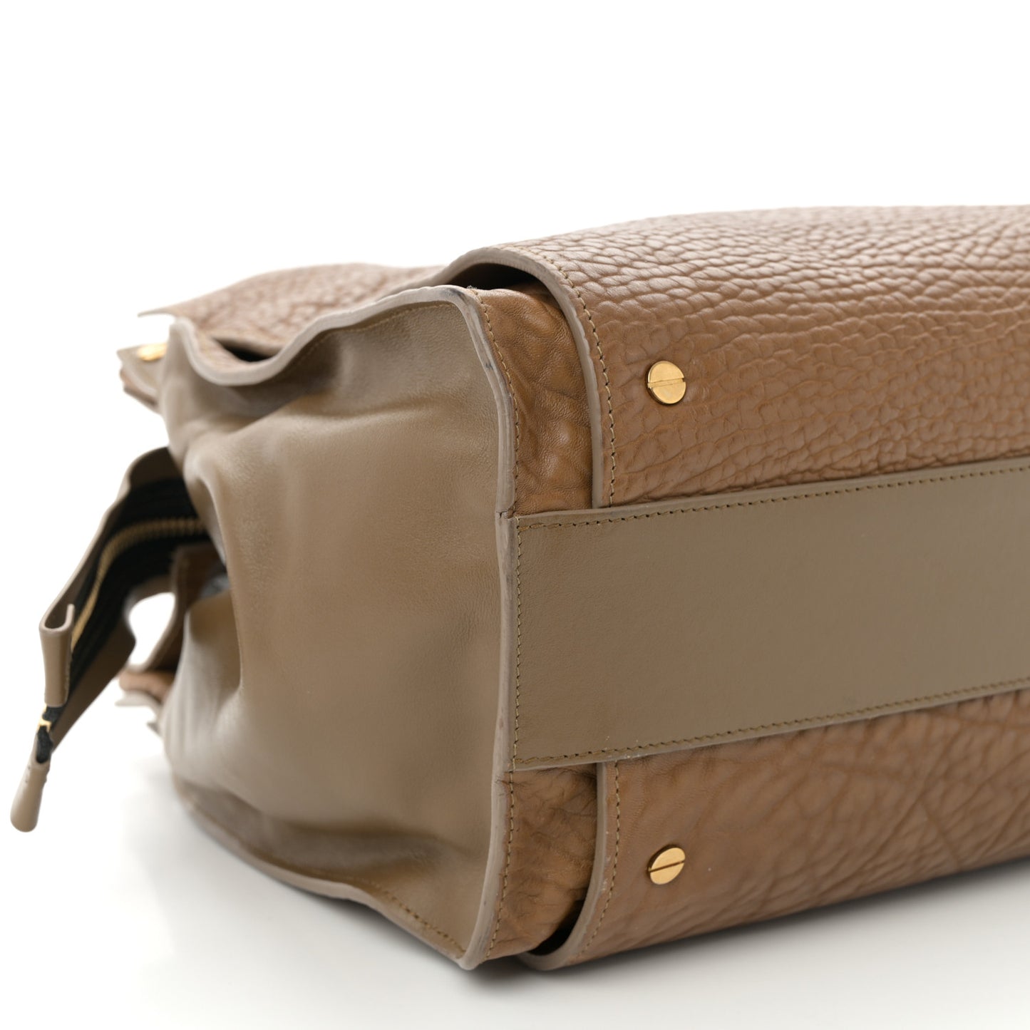 Pebbled Calfskin Dree Shoulder Bag Nut