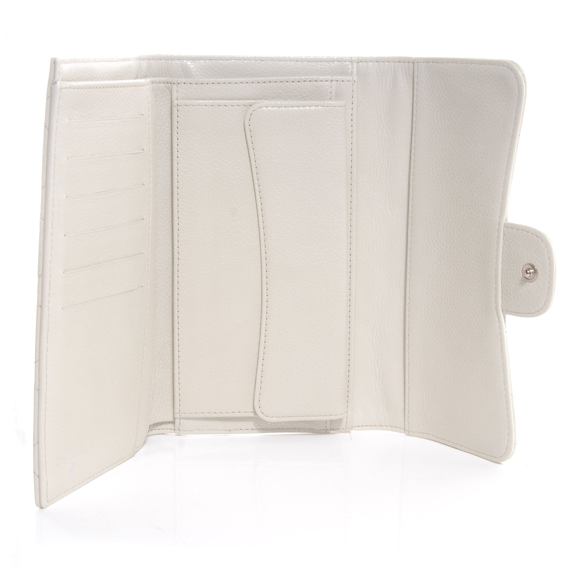Chanel Caviar Reissue Classic Wallet White 5 of 8