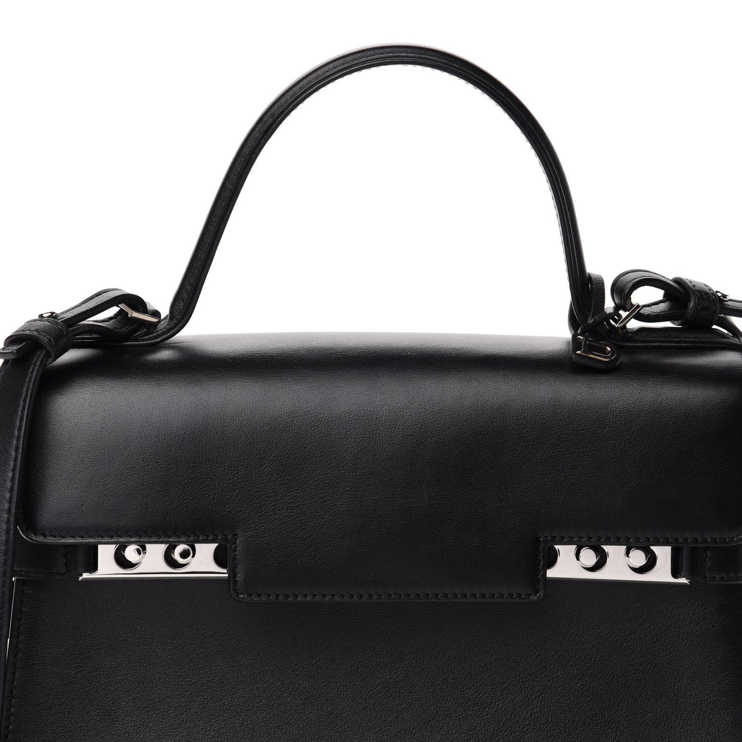 Calfskin MM Tempete Satchel Black