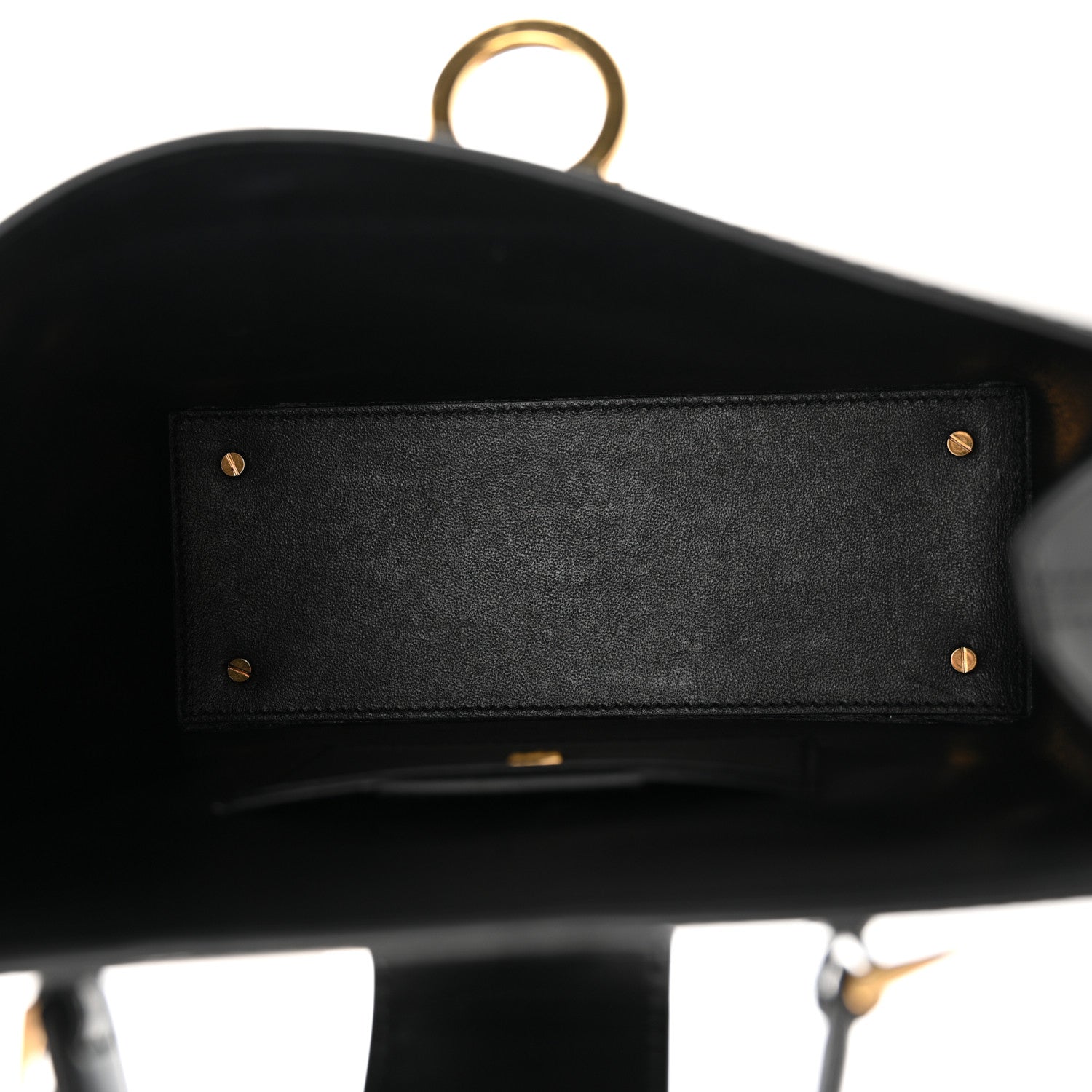 Salvatore Ferragamo Calfskin Trifolio Box Bag Black 4 of 10