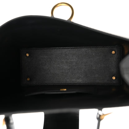 Salvatore Ferragamo Calfskin Trifolio Box Bag Black 4 of 10