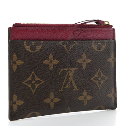 Louis Vuitton Monogram Zipped Card Holder Fuchsia 3 of 7