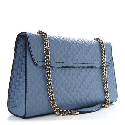 Gucci Microguccissima Medium Emily Chain Shoulder Bag Mineral Blue 3 of 11