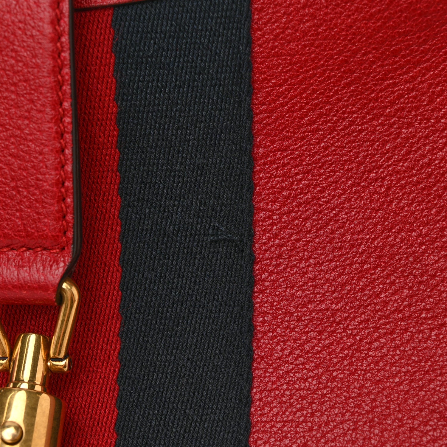 Gucci Soft Grained Calfskin Web Medium Jackie Hobo Red 12 of 13