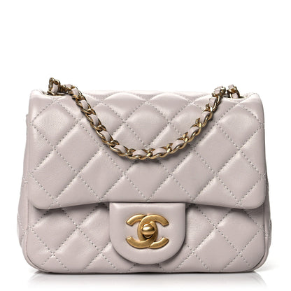 Chanel Lambskin Quilted Mini Pearl Crush Flap Light Purple 1 of 10