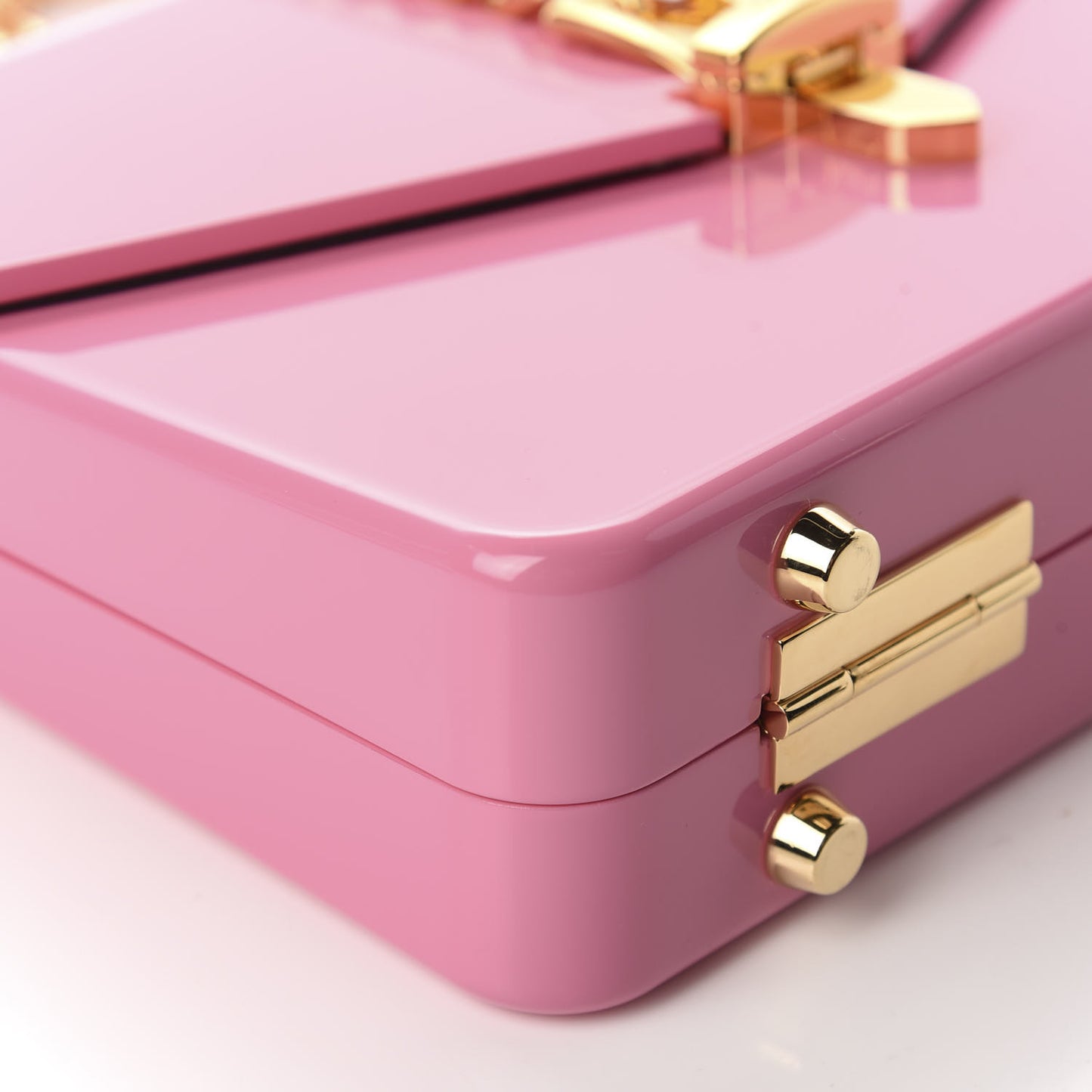 Plexiglass Mini Sylvie 1969 Top Handle Bag Pink