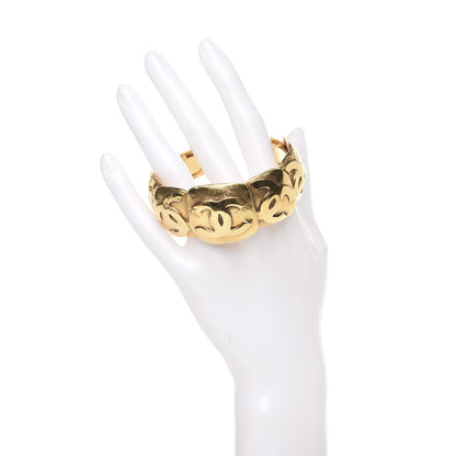 Chanel CC Cuff Gold 2 of 5