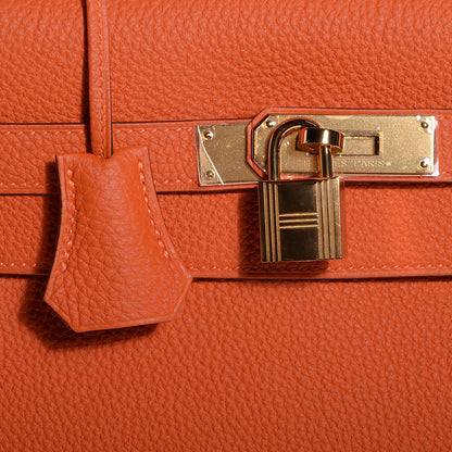 Hermes Togo Kelly Retourne 32 Orange 11 of 22
