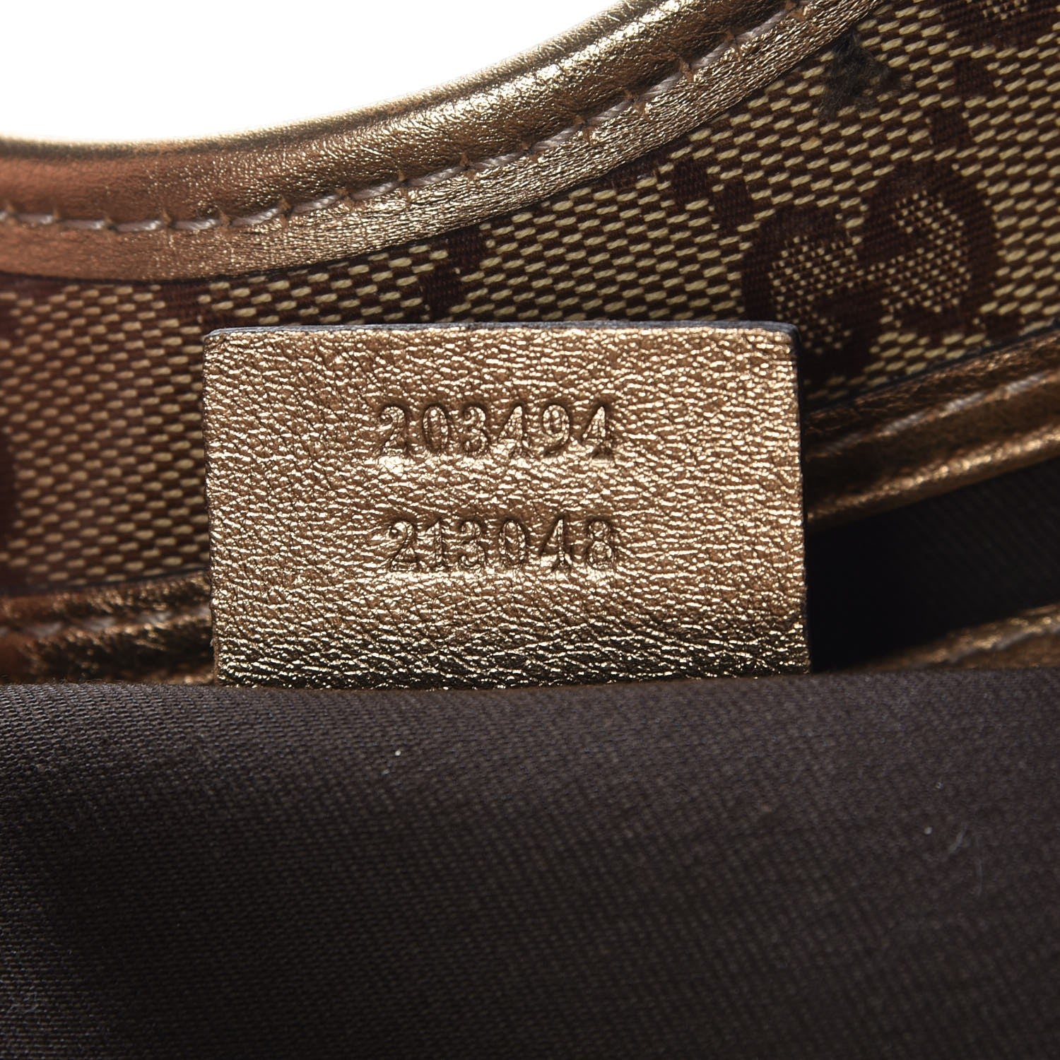 Gucci Crystal Monogram Medium Joy Shoulder Bag Bronze 7 of 8